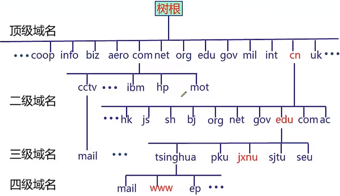 因特网上的主机域名包含哪些内容