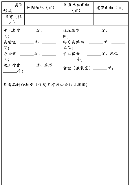 民办中学收费备案登记申请书