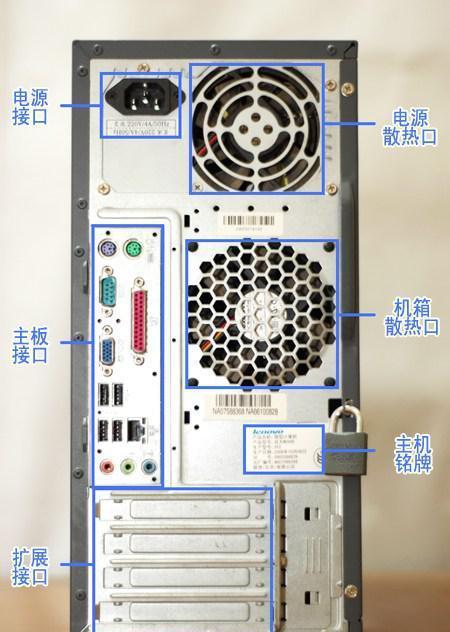 台式机主机接口符号