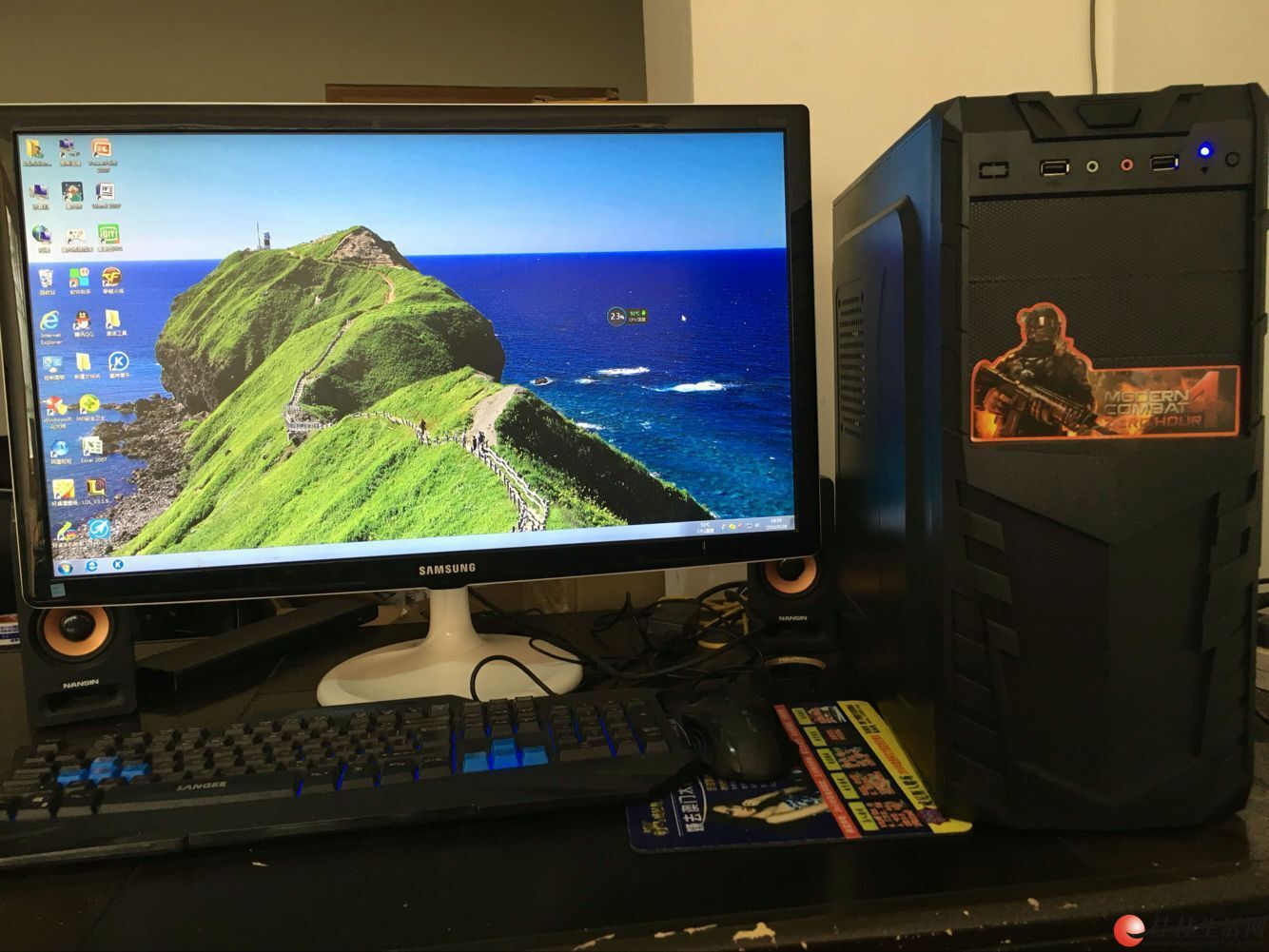 新买的主机和显示器